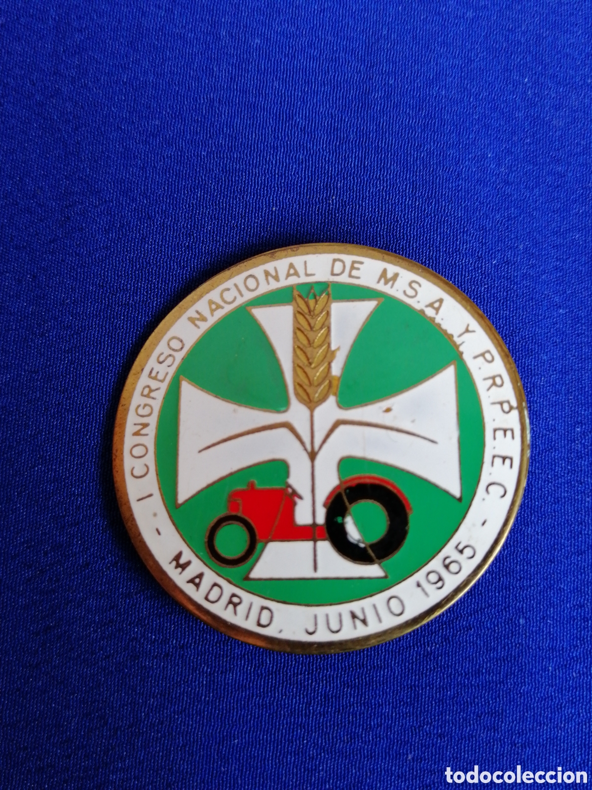 Collection pins: CONGRESO NACIONAL DE M. S. A Y PREFEC - MADRID JUNIO 1965 INSIGNIA ALFILER