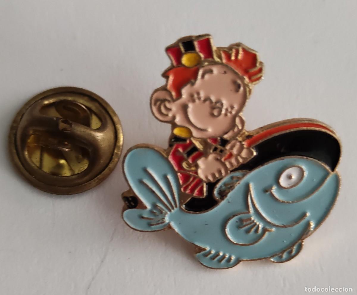 Collection pins: Pin Peque&ntilde;o Spirou - Personaje de Tome y Janry - Zodiaco PISCIS