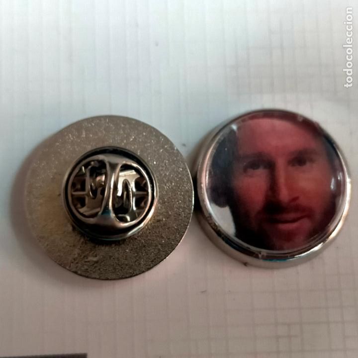 Collection pins: pin redondo metal - f&uacute;tbol equipo club JUGADOR Leo Messi f&uacute;tbol club Barcelona