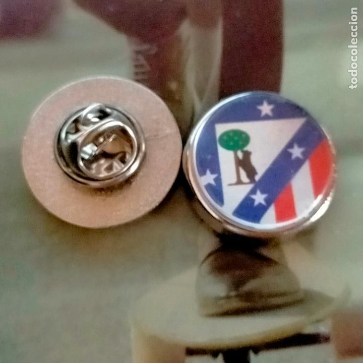 Collection pins: pin redondo metal - f&uacute;tbol equipo club Atl&eacute;tico de Madrid JUGADOR