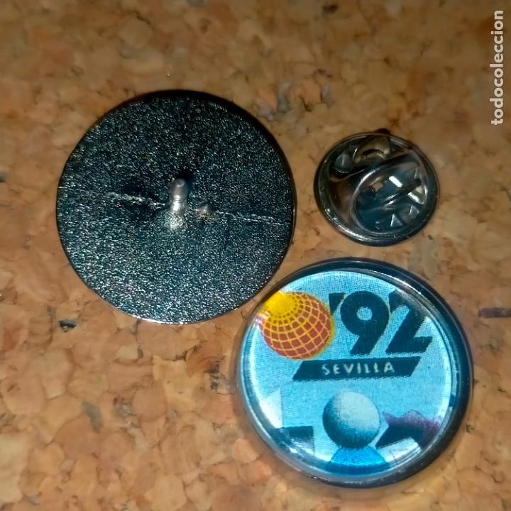 Collection pins: PIN REDONDO METAL - escudo Correos y tel&eacute;grafos Espa&ntilde;a - expo 92 sevilla EXPOSICION 1992
