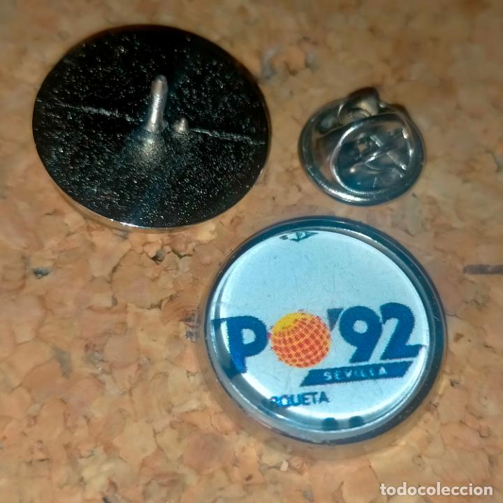 Collection pins: PIN REDONDO METAL - escudo Correos y tel&eacute;grafos Espa&ntilde;a - expo 92 sevilla EXPOSICION 1992