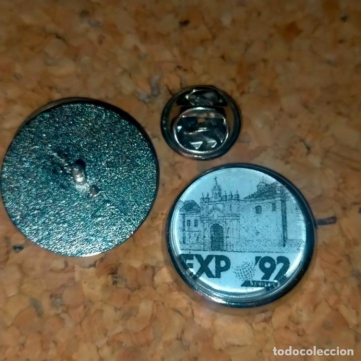 Collection pins: PIN REDONDO METAL - escudo Correos y tel&eacute;grafos Espa&ntilde;a - expo 92 sevilla EXPOSICION 1992