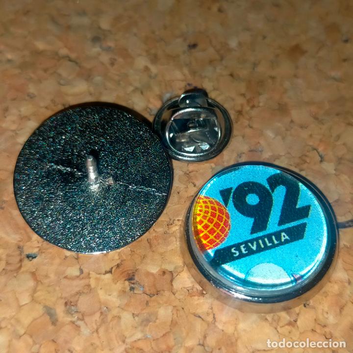 Collection pins: PIN REDONDO METAL - escudo Correos y tel&eacute;grafos Espa&ntilde;a - expo 92 sevilla EXPOSICION 1992