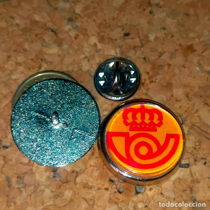Collection pins: PIN REDONDO METAL - escudo logo logotipo Correos y tel&eacute;grafos