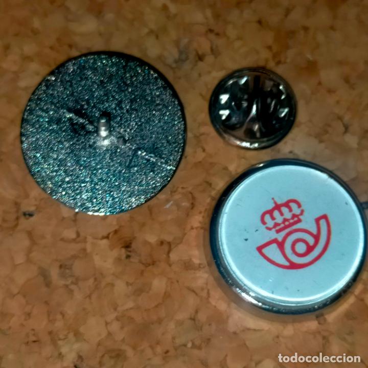 Collection pins: PIN REDONDO METAL - escudo logo logotipo Correos y tel&eacute;grafos