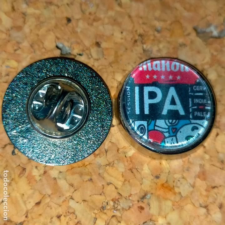 Collection pins: pin redondo metal - PUBLICITARIO CERVEZA - MAHOU
