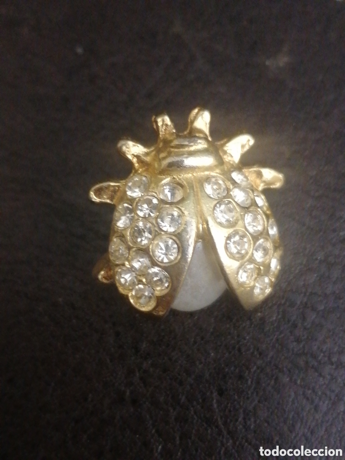 Pins de colecci&oacute;n: Pin mariquita dorado insecto