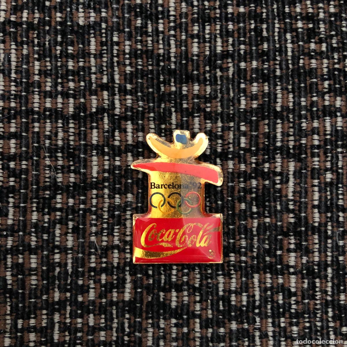 Pins de colecci&oacute;n: PIN OLIMPIADAS BARCELONA 92 AROS OLIMPICOS COCA COLA COCACOLA, BIEN CONSERVADO, METAL Y RESINA