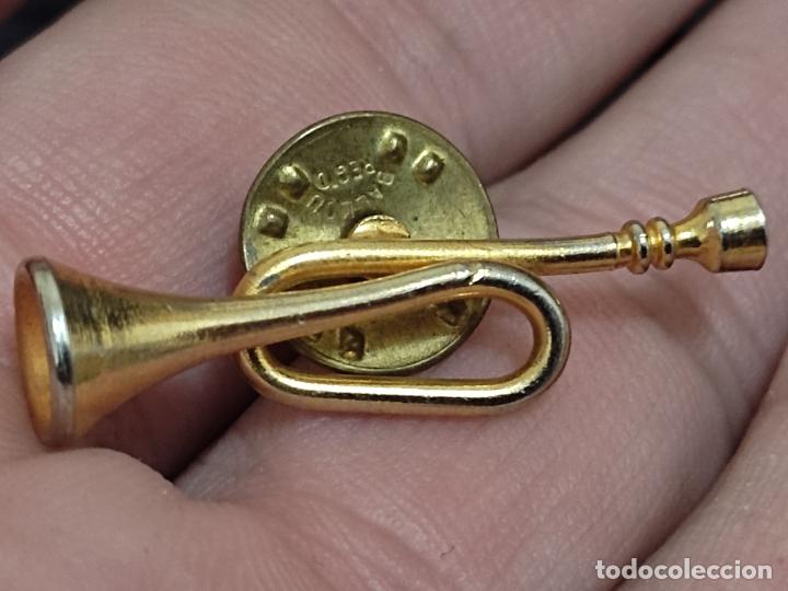 Pins de colecci&oacute;n: CORNETA TROMPETA O SIMILAR PIN PINCHO 3,3 CMS METAL DORADO