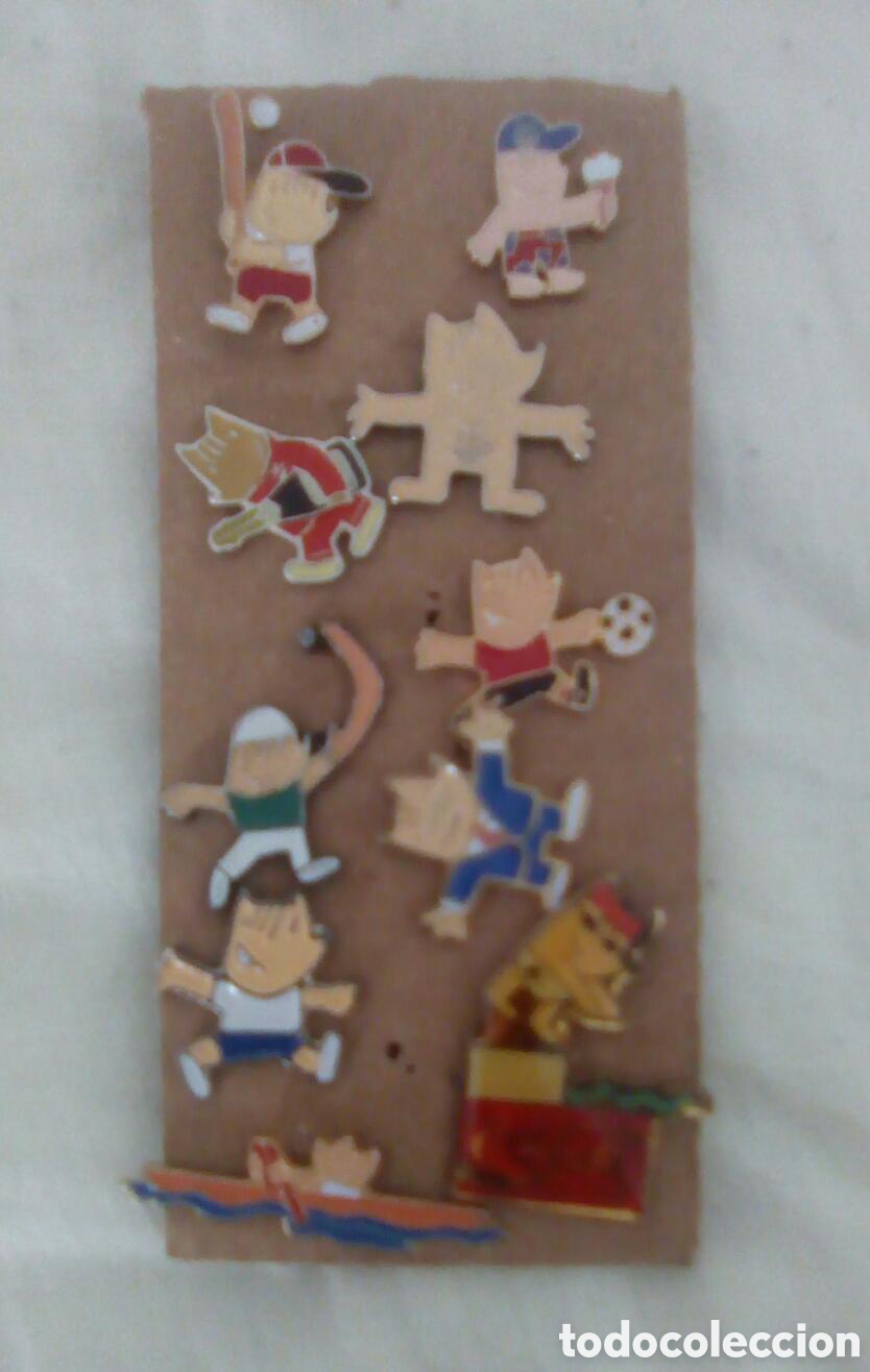 Pins de colecci&oacute;n: Lote diez pins mascota juegos ol&iacute;mpicos cobi