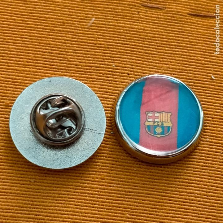 Pins de cole&ccedil;&atilde;o: pin redondo metal - f&uacute;tbol equipo club barcelona JUGADOR o escudo