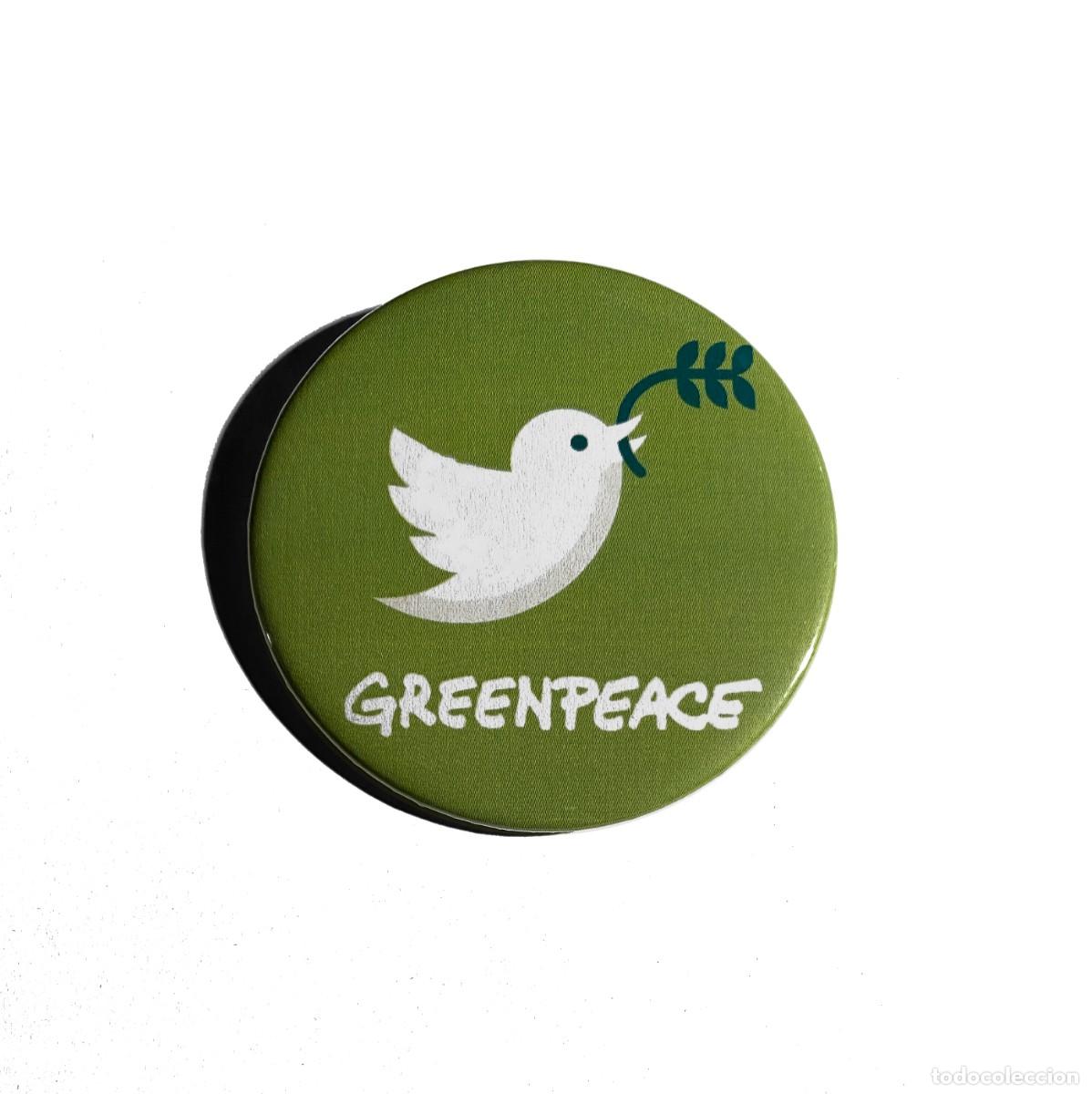 Pins de colecci&oacute;n: GREENPEACE - CHAPA 59MM (CON IMPERDIBLE)