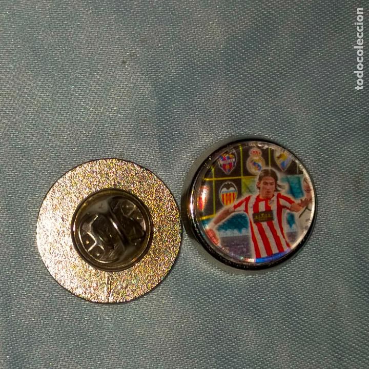 Collection pins: PIN REDONDO METAL - FUTBOL CLUB JUGADOR EQUIPO - f&uacute;tbol Atl&eacute;tico de Madrid