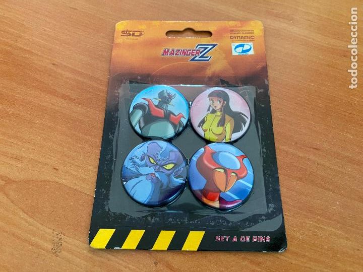 Pins de colecci&oacute;n: MAZINGER Z LOTE 4 PINS PRECINTADOS EN BLISTER DYNAMIC (COIB223)