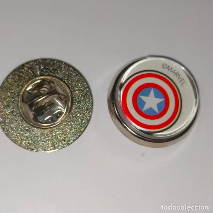 Pins de cole&ccedil;&atilde;o: PIN REDONDO METAL - FUTBOL CLUB JUGADOR EQUIPO - superh&eacute;roes Marvel Vengadores.
