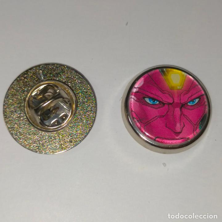 Pins de colecci&oacute;n: PIN REDONDO METAL - FUTBOL CLUB JUGADOR EQUIPO - superh&eacute;roes Marvel Vengadores.
