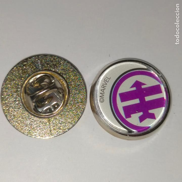 Pins de colecci&oacute;n: PIN REDONDO METAL - FUTBOL CLUB JUGADOR EQUIPO - superh&eacute;roes Marvel Vengadores.