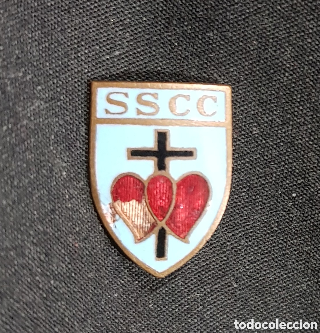Pins de colecci&oacute;n: INSIGNIA PIN SAGRADO CORAZ&Oacute;N + PIN ASPRONA DE REGALO