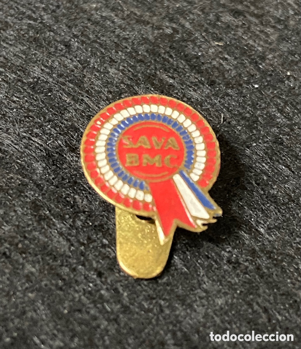 Pins de colecci&oacute;n: SAVA BMC ANTIGUA INSIGNIA DE SOLAPA OJAL PIN CAMIONES MOTOCARROS.FURGONETAS AUTOMOVIL AUTOMOCION