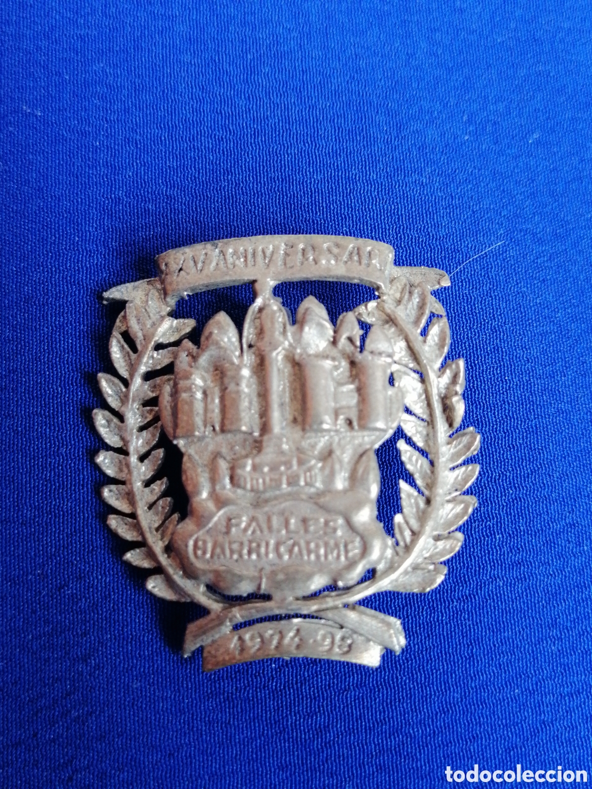 Pins de cole&ccedil;&atilde;o: FALLAS BARRIO DEL CARMEN XX ANIVERSARIO SECTOR INSIGNIA DE ALFILER DE PLATA