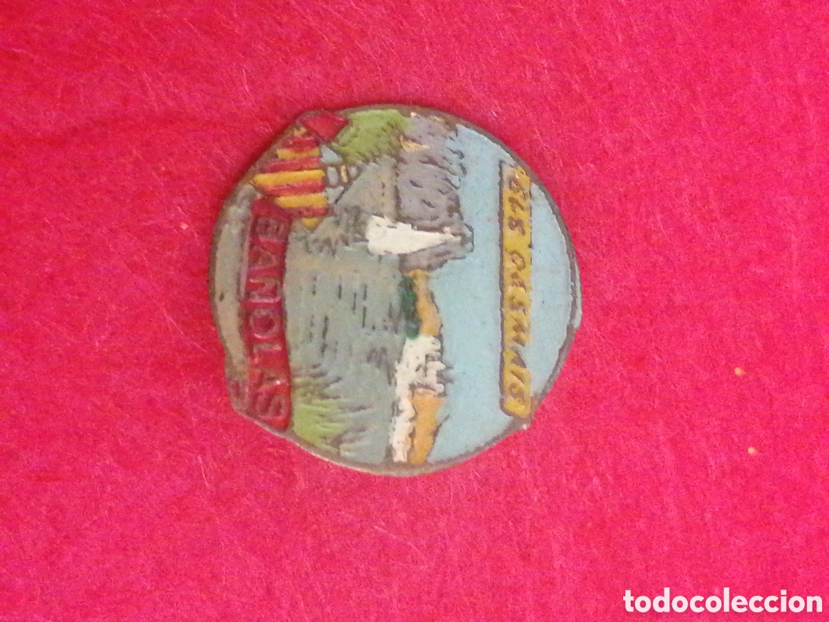 Sammlung von Pins: Pin tipo tipo insignia lago Ba&ntilde;olas Banyoles antiguo