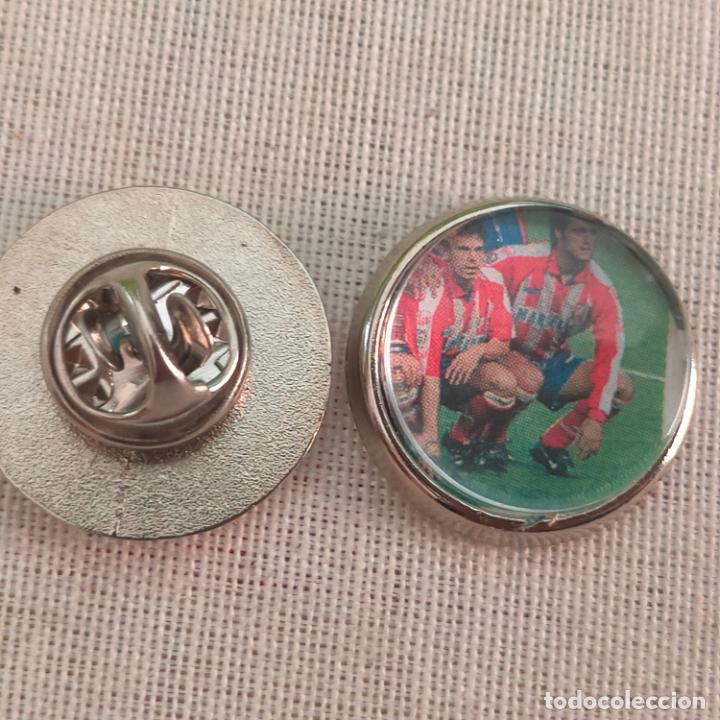 Pins de cole&ccedil;&atilde;o: pin redondo metal - f&uacute;tbol equipo club Atl&eacute;tico de Madrid JUGADOR
