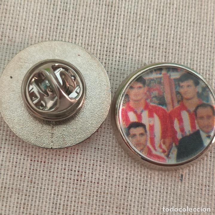 Pins de cole&ccedil;&atilde;o: pin redondo metal - f&uacute;tbol equipo club Atl&eacute;tico de Madrid JUGADOR