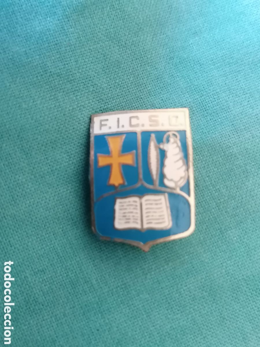 Pins de colecci&oacute;n: Pin tipo insignia tipo imperdible escudo her&aacute;ldico escudo escuela colegio