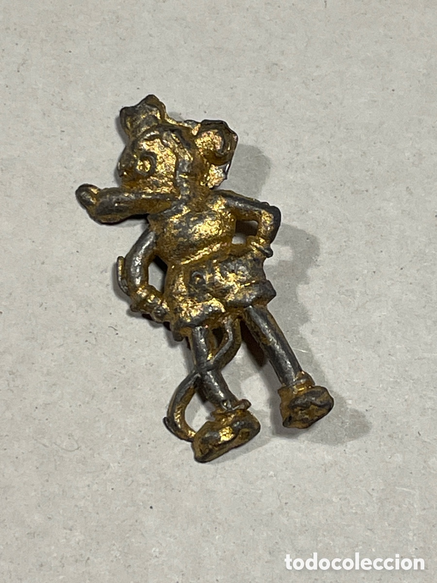 Pins de colecci&oacute;n: Insignia Antigua del Personaje Mickey Mouse, Original