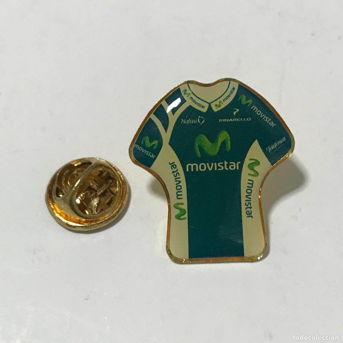 Pins de colecci&oacute;n: PIN CAMISETA MOVISTAR CICLISMO, PINS / PE (2)