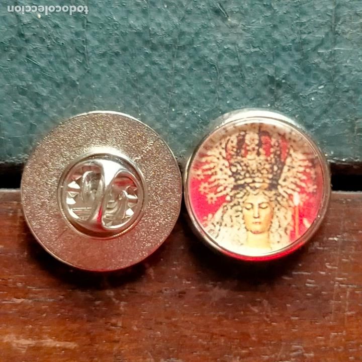 Pins de colecci&oacute;n: pin redondo metal - semana santa sevilla cristo o virgen , cofradia hermandad . para solapa