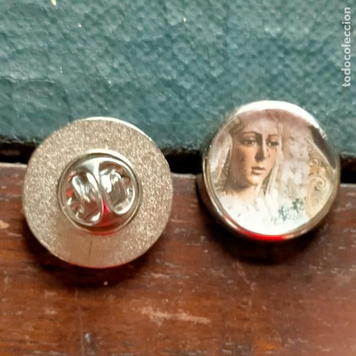 Pins de colecci&oacute;n: pin redondo metal - semana santa sevilla cristo o virgen , cofradia hermandad . para solapa
