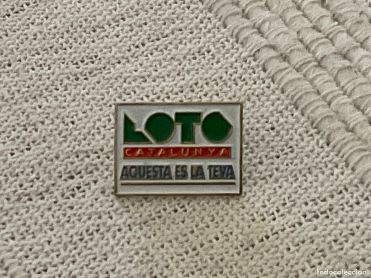 Pins de colecci&oacute;n: Pin publicidad loto catalunya loter&iacute;a