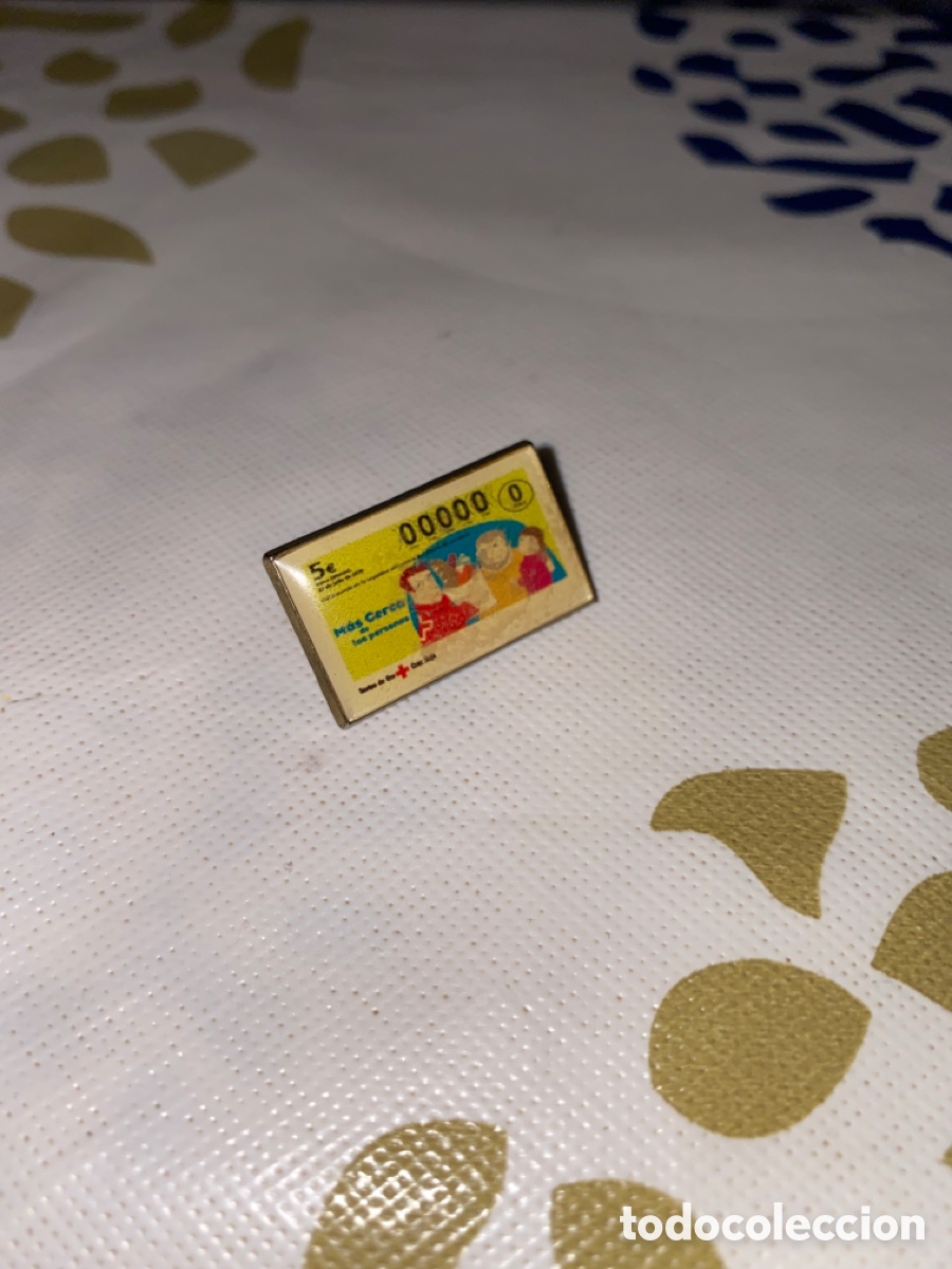 Pins de colecci&oacute;n: Pin Sorteo Oro Cruz Roja - Foto 1