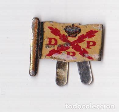 Pins de colecci&oacute;n: ANTIGUO PIN CARLISTA - DIOS, PATRIA, REY - (2X2)