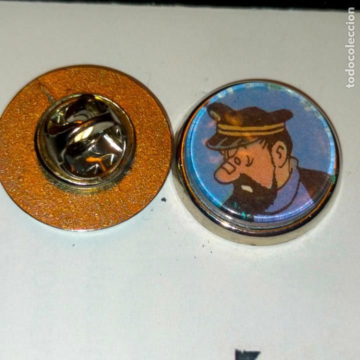 Collection pins: PIN REDONDO METAL - las aventuras de tintin , milu y el Capit&aacute;n Haddock