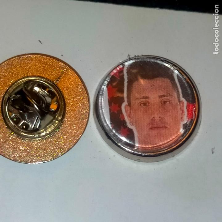 Collection pins: pin redondo metal - f&uacute;tbol equipo club Atl&eacute;tico de Madrid JUGADOR