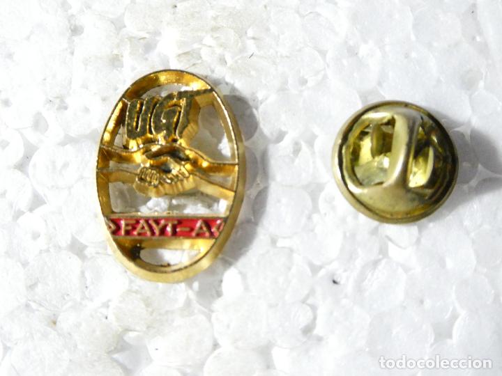 Pins de cole&ccedil;&atilde;o: PIN POL&Iacute;TICO SINDICAL. UGT FAYT - A
