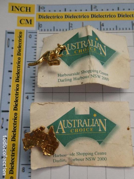 Pins e Spille di collezione: 2 PINS DE TURISMO. AUSTRALIA CANGURO Y MAPA