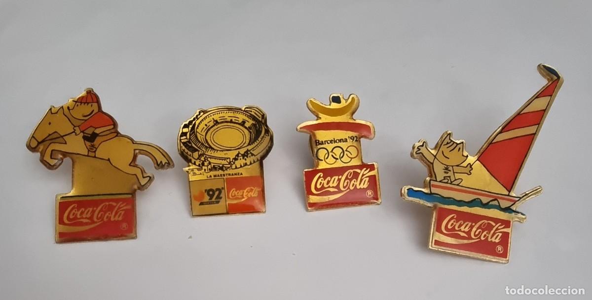 Pins de colecci&oacute;n: Olimpiadas Barcelona 92, exposici&oacute;n Sevilla 92, Coca-Cola