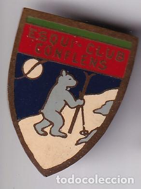 Pins de colecci&oacute;n: ANTIGUA INSIGNIA IMPERDIBLE DEL CLUB ESQUI CONFLENS TAMA&Ntilde;O 2,8 cm x 2,1 cm