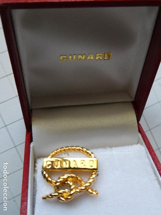 Pins de colecci&oacute;n: PIN DE BARCOS NAVIERAS. CON ESTUCHE. NAVIERA BARCO BUQUE CUNARD LINES.