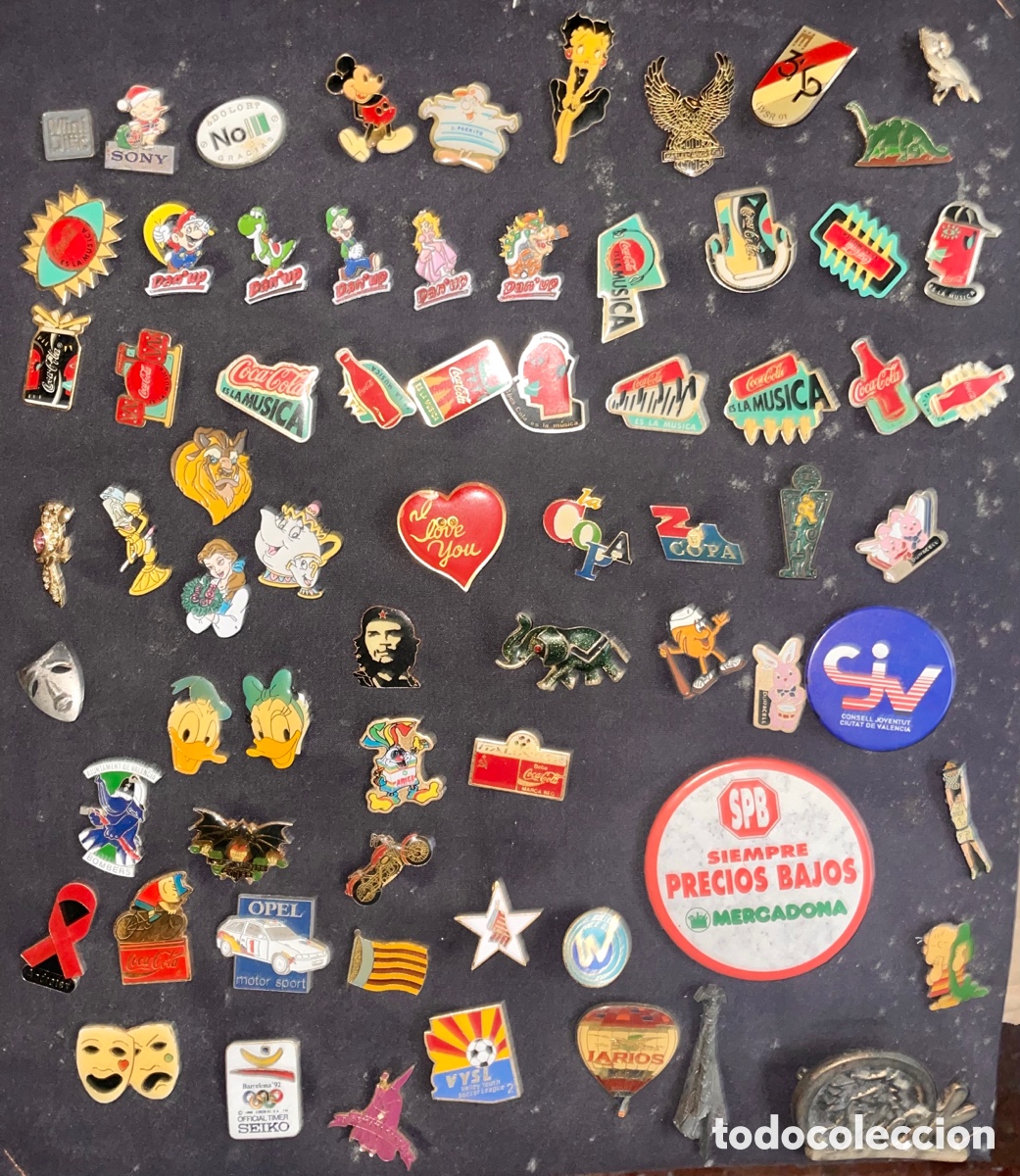 Collection pins: Pins a&ntilde;os 80-90 variados