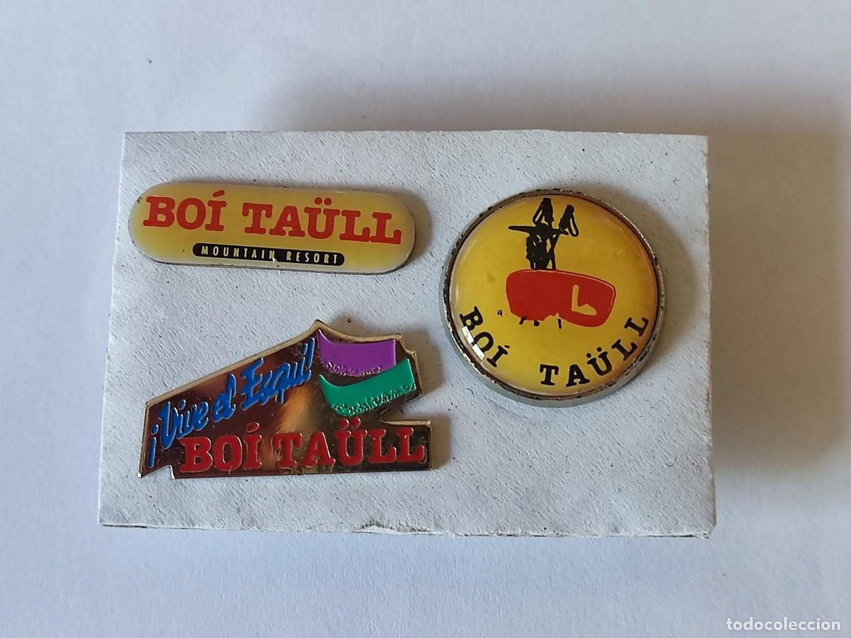 Pins de colecci&oacute;n: LOTE DE 3 PINS DE LA ESTACION DE ESQUI BOI TA&Uuml;L