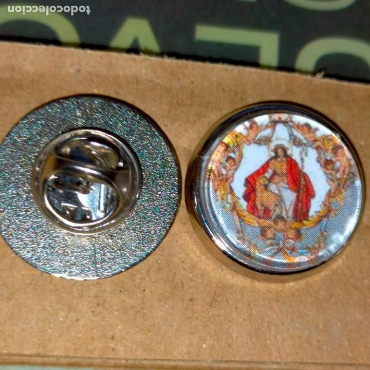 Pins de colecci&oacute;n: pin redondo metal - semana santa san fernando cadiz pin del escudo hermandad cofradia el de la foto