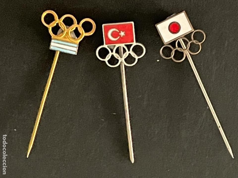 Pins de colecci&oacute;n: LOTE DE 3 INSIGNIAS DE AGUJA - JUEGOS OLIMPICOS