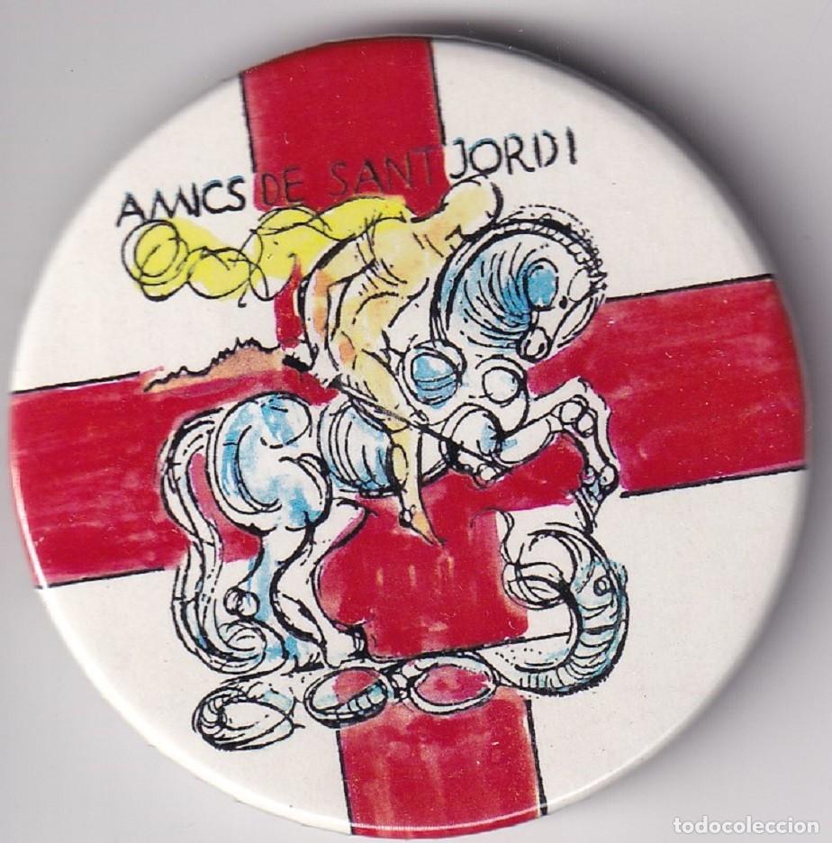 Pins de colecci&oacute;n: Chapa de imperdible - Amics de Sant Jordi