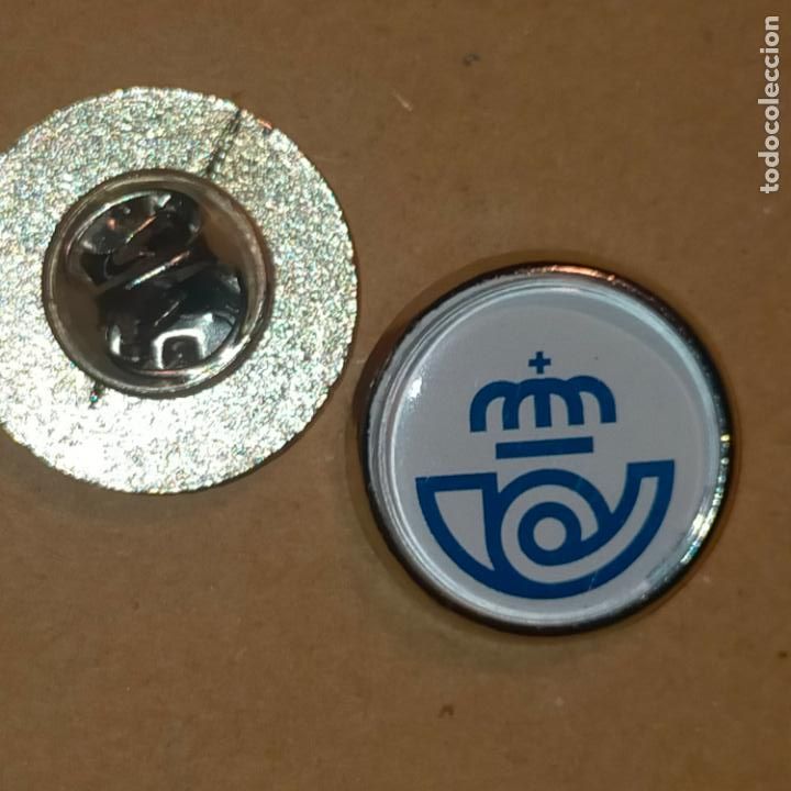 Collection pins: pin redondo metal - LOGO OFICINAS DE CORREOS Y TELEGRAFOS ESPA&Ntilde;A