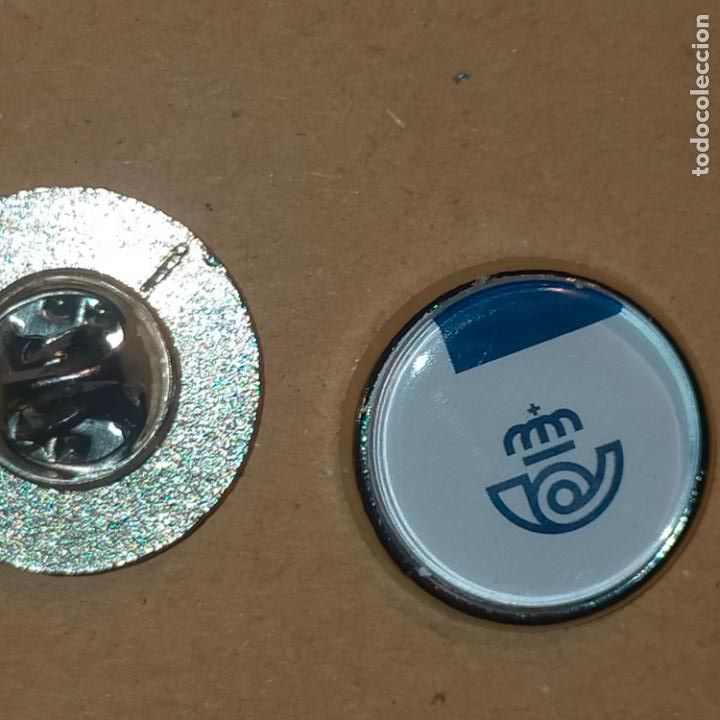 Collection pins: pin redondo metal - LOGO OFICINAS DE CORREOS Y TELEGRAFOS ESPA&Ntilde;A